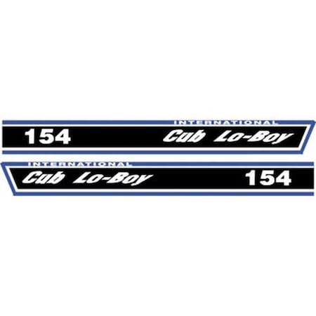 Aftermarket Hood Decal Set Fits International Fits Cub LoBoy 154 COB154